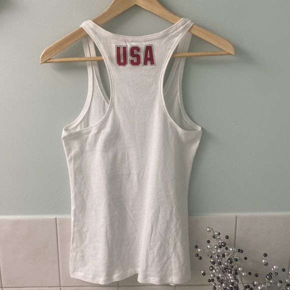 ❤️💙 🇺🇸 SEQUINED Victoria’s Secret PINK tank top size extra small. New - Picture 2 of 5